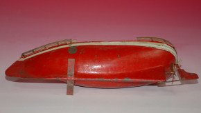 Tin ship with clockwork * steamer hand painted * at 1910