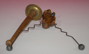 antique pendulum figure * humanized monkey * Oberammergau at 1840/1850