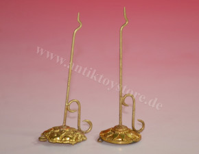 2 antique dollhouse miniature ormolu lamps wall bracket * at 1860/1880