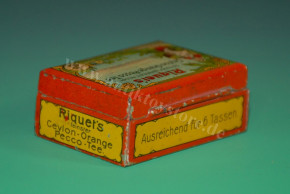 antique miniature Riquet's shop tin can * Ceylon tea * Leipzig at 1900