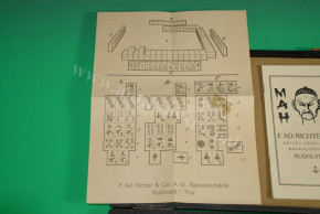 Mah-Jongg Gesellschaftsspiel * F. Ad. Richter & Cie Baukastenfabrik Rudolstadt * um 1900/1920