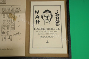 Mah-Jongg Gesellschaftsspiel * F. Ad. Richter & Cie Baukastenfabrik Rudolstadt * um 1900/1920