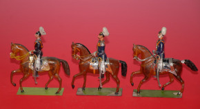 age-old NORIS tin figures * 3 different Prussian emperors * size 0 * at 1890