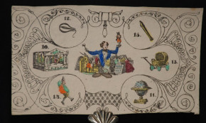 Biedermeierspiel * 7 lithographierte & handkolorierte Tafeln mit Kindern & Spielzeug * um 1850/1860