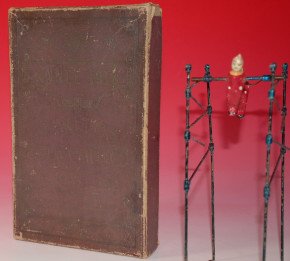 Akrobaten Überschlagspiel mit 2 Pappmaché Clown´s in Schachtel * 1916
