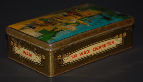 WADI Okella cigarette tin box 100 * lithographed at 1900