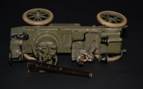 G. Heyde Dresden * Kanonenauto mit Uhrwerk * 4,8 cm Figurengröße * um 1910/1915