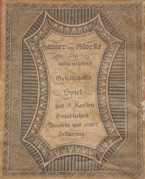 Biedermeier Hammer & Glocke Spiel * litho. handcoloriert Nbg. 1839