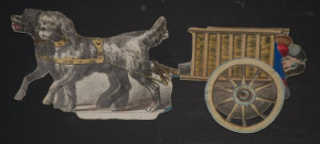 Spätbiedermeier Spiel * Fahrzeuge & Gespanne * litho. color. * um 1850/1860