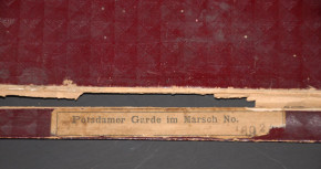 G. Heyde Zinnfiguren No. 169 * Potsdamer Garde im Marsch * 23 Teile um 1900