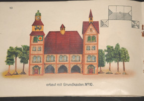O.u.M. Hausser 2 Künstler-Baukästen * über 300 Teile * um 1910/1915