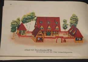 O.u.M. Hausser 2 artist building sets * over 300 parts * at 1910/1915