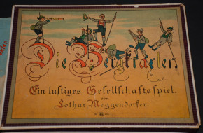 Lothar Meggendorfer "Die Bergkraxler" Gesellschaftsspiel * vollständig * um 1900