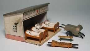 Erzgebirge Seiffener Miniaturen * Etappen Lazarett I. Weltkrieg * um 1915