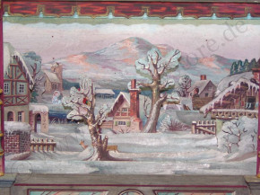 antique mechanical theatre winter landscape * at 1880