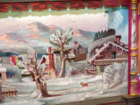 antique mechanical theatre winter landscape * at 1880