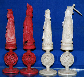 antique splendid chess figures * China at 1860