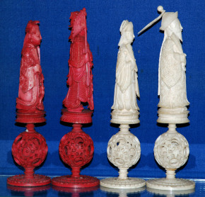 antique splendid chess figures * China at 1860