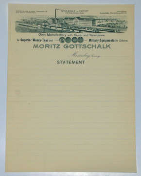 originally old Moritz Gottschalk writing paper * at 1900