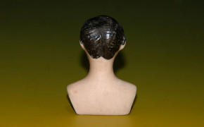 Miniature doll head for doll house doll * soldier at 1900