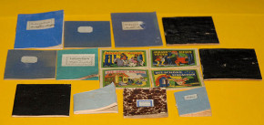 15 x miniature fairytale & schoolbooks, exercise books * twentie