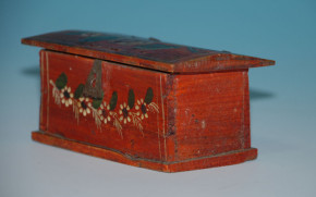 antique miniature Biedermeier doll house chest * 1840-1860