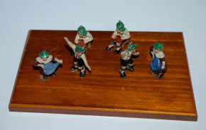 antique Heyde tin figures Bavarian. Folk dance * 1900-1920