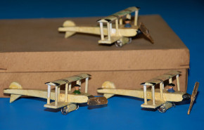 Erzgebirge miniatures * 3 x biplanes aeroplanes * at 1910-1920