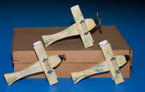 Erzgebirge miniatures * 3 x biplanes aeroplanes * at 1910-1920