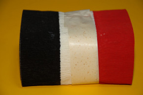 black white red Crepe paper band emperor time * 1900-1910