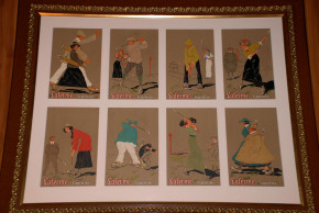 Laferme Cigaretten posters * sports Cigarette golf * at 1900