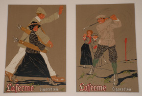 Laferme Cigaretten posters * sports Cigarette golf * at 1900