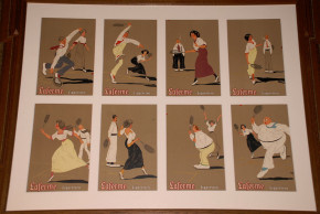 Laferme Cigaretten posters * sports Cigarette Tennis * at 1900