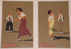 Laferme Cigaretten posters * sports Cigarette Tennis * at 1900