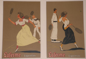 Laferme Cigaretten posters * sports Cigarette Tennis * at 1900