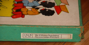 antique children's game The 10 little negro rogues Scholz twenti