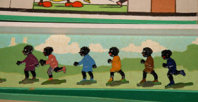 antique children's game The 10 little negro rogues Scholz twenti