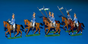 tin figures in the box * Saxon guard riders * G. Heyde at 1900