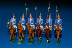 tin figures in the box * Saxon guard riders * G. Heyde at 1900