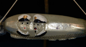 antiker Christbaumschmuck * Lauschaer Glas Zeppelin Z 127