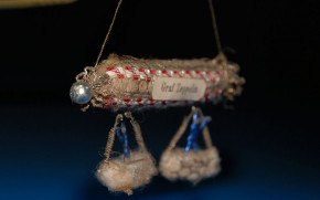 antiker Sebnitzer Christbaumschmuck * Graf Zeppelin * um 1900