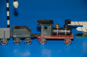 antique Erzgebirge Miniature Railway with accessories * twenties