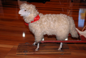 big wool sheep with voice & Car for Santa or doll * at 1890