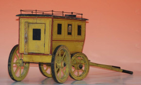 antique Christian Hacker mail coach Nuremberg in front of 1900