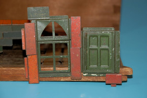 antique metal houses model box of building blocks * 1900-1920