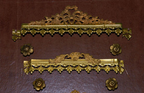 Erhard & Söhne * 4 curtain rails from ormolu * at 1860-1880