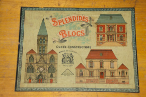 cube - building blocks box * Litho. Paper * France at 1900