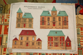 cube - building blocks box * Litho. Paper * France at 1900