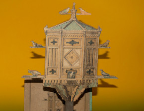 box of building blocks shooting game "The Pigeon House" * 1850