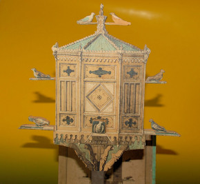 box of building blocks shooting game "The Pigeon House" * 1850